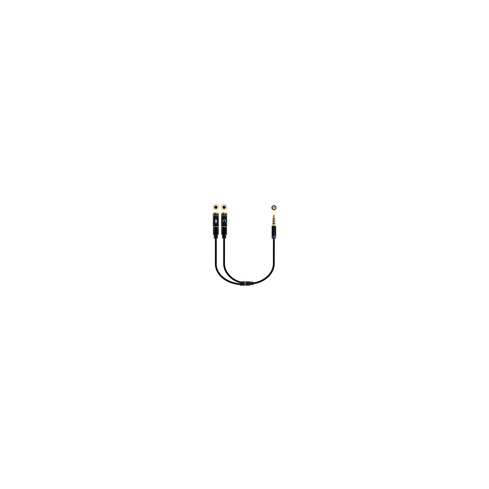 Nanocable Audio 3.5mm/m A 2x3.5mm/h 30cm (10.24.1202)