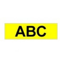 Cinta Rotuladora Brother 9mm Negro/amarillo (tze-621)