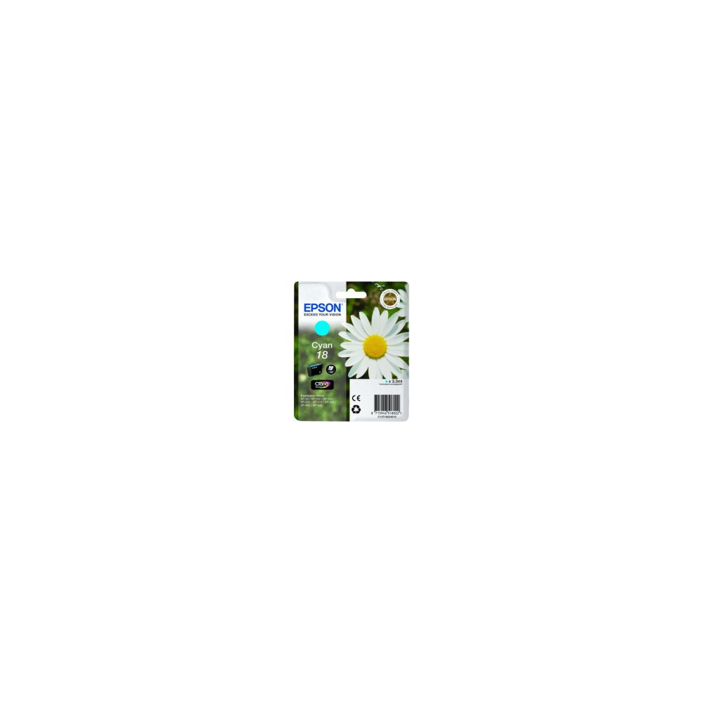 Tinta Epson 18 T1802 Cian 3.3ml 180 Pág (c13t18024012)