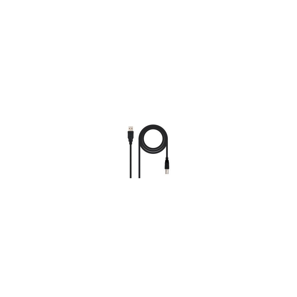Nanocable Usb-a/m A Usb-b/m 1m Negro (10.01.0102-bk)