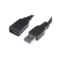 Nanocable Usb-a/m A Usb-a/h 1m Negro (10.01.0901-bk)