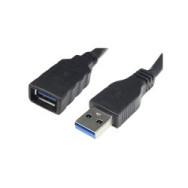 Nanocable Usb-a/m A Usb-a/h 1m Negro (10.01.0901-bk)