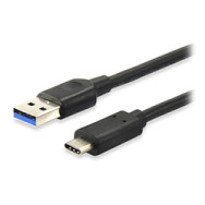 Cable Equip Usb-a/m A Usb-c/m 0.25m Negro (eq128343)
