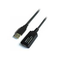 Cable Aisens Usb-a/m A Usb-a/h 5m Negro (a101-0018)