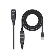 Nanocable Usb-a/m A Usb-a/h 10m Negro (10.01.0312)