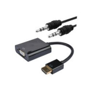 Nanocable Hdmi A Vga+audio 10cm+1.0m (10.16.2001-bk)