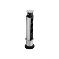Regleta Equip 3 Tomas Ac 2xusb Negra/plata (eq333304)