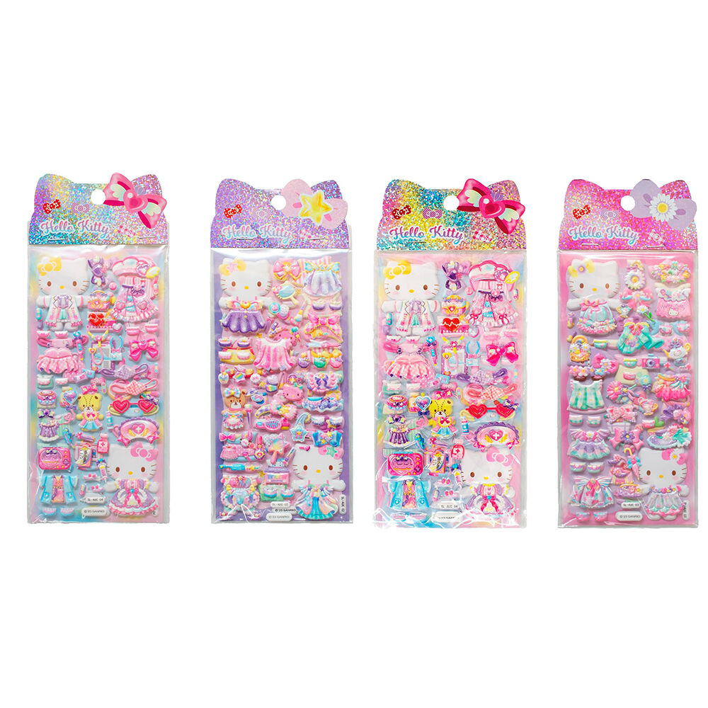 Pegatinas relieve Hello Kitty surtido
