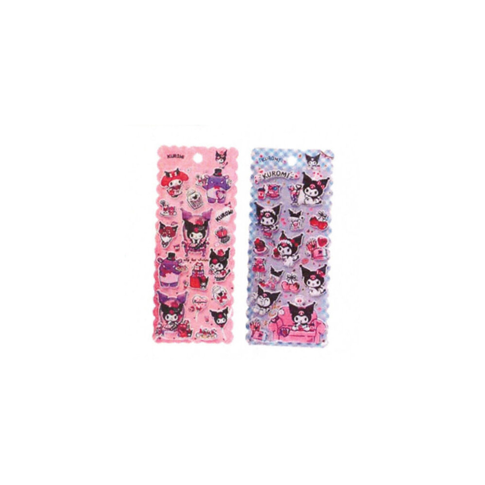 Pegatinas relieve Kuromi Hello Kitty surtido