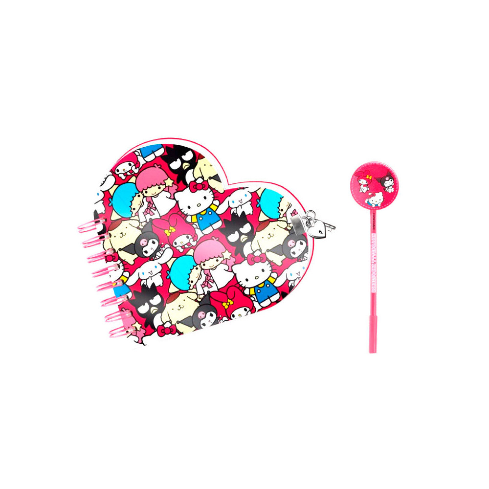 Set diario + boligrafo Friends Hello Kitty