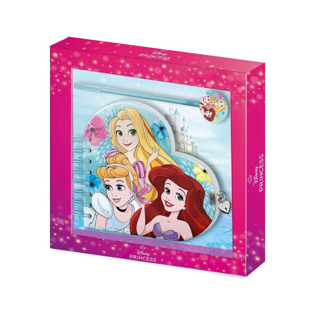 Set diario + boligrafo Princesas Disney