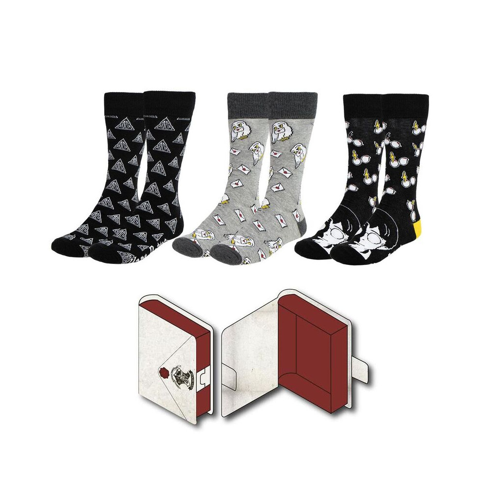 Set 3 calcetines Harry Potter