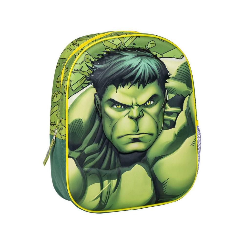 Mochila 3D Hulk Los Vengadores Avengers Marvel 31cm