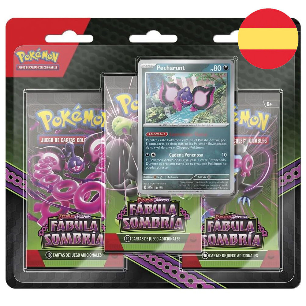 Blister cartas Fabula Sombria Escarlata y Pupura Pokemon español