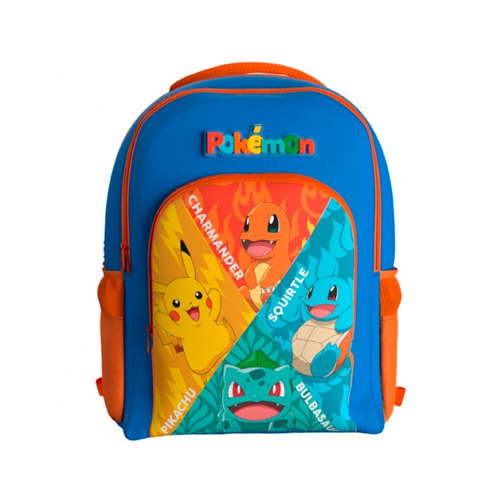 Mochila Starters Pokemon 43cm adaptable