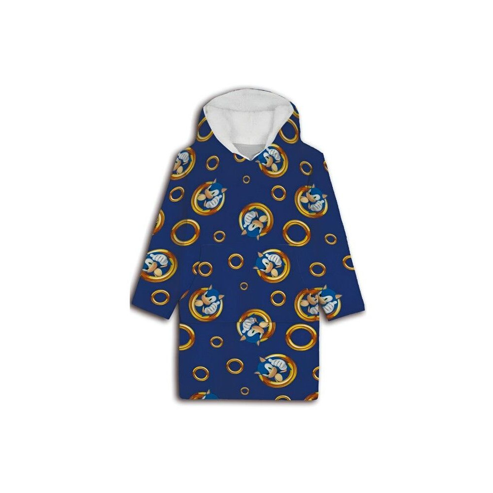 Bata sudadera oversize Sonic the Hedgehog coral infantil
