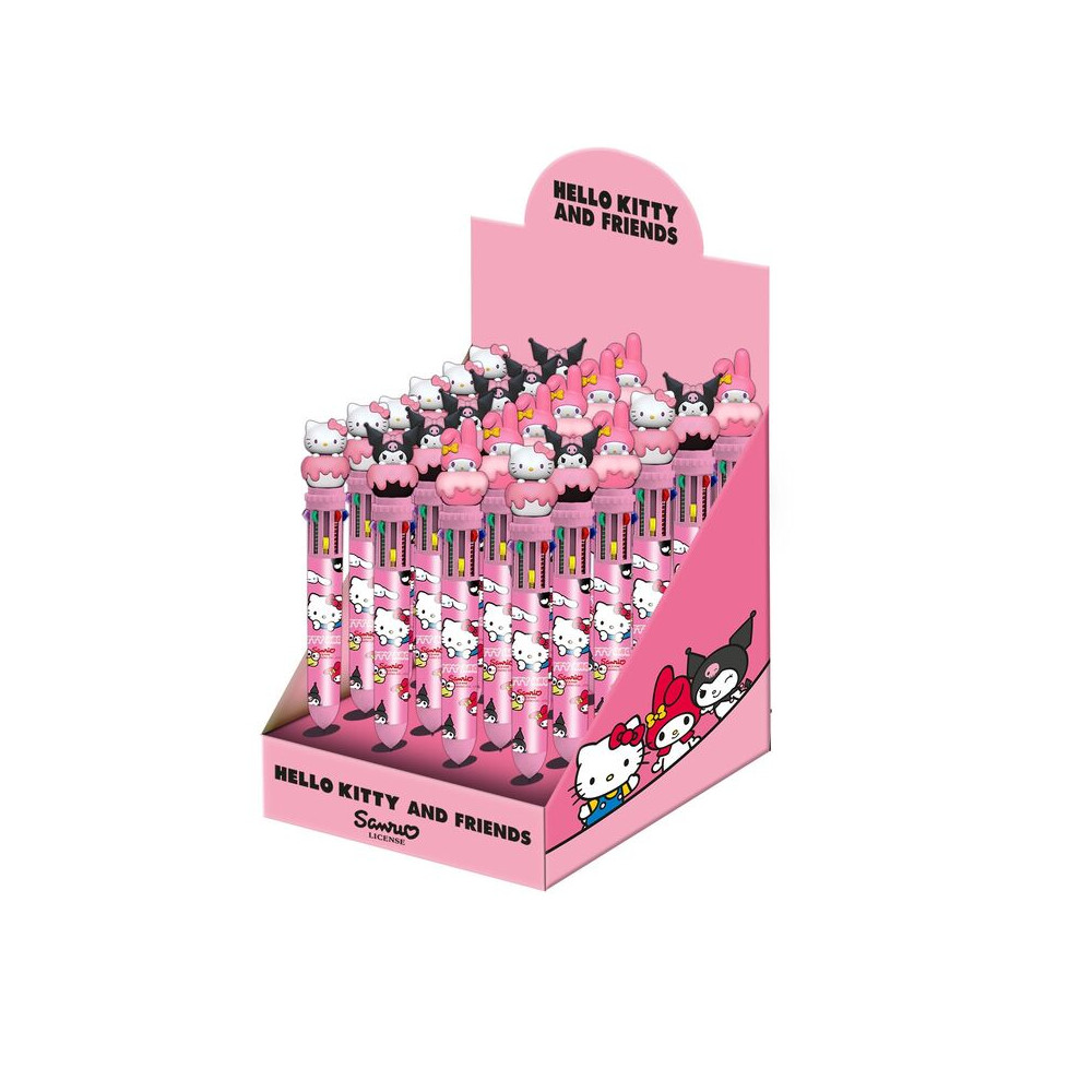 Boligrafo 10 colores Hello Kitty surtido