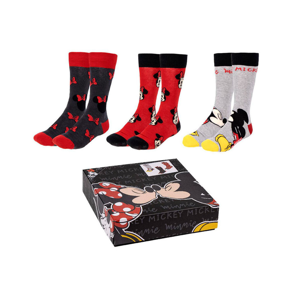 Set 3 calcetines Minnie Disney adulto