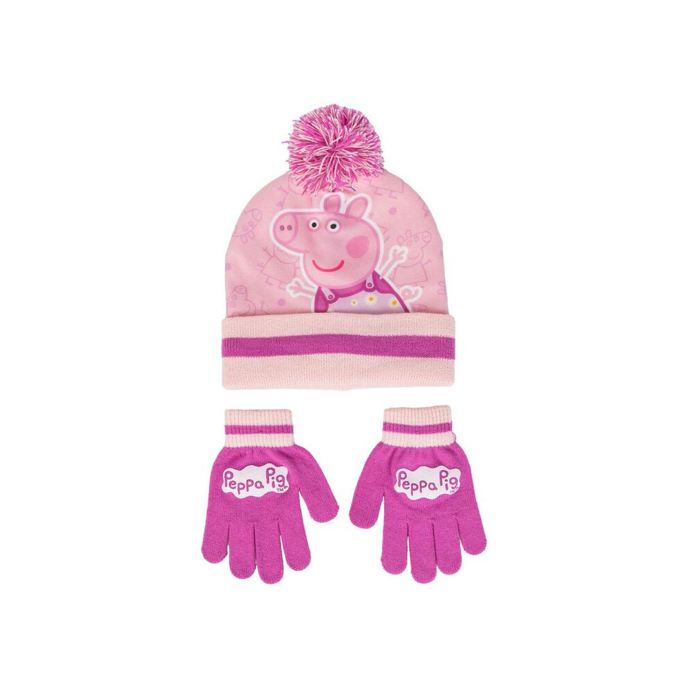 Set gorro y guantes Peppa Pig