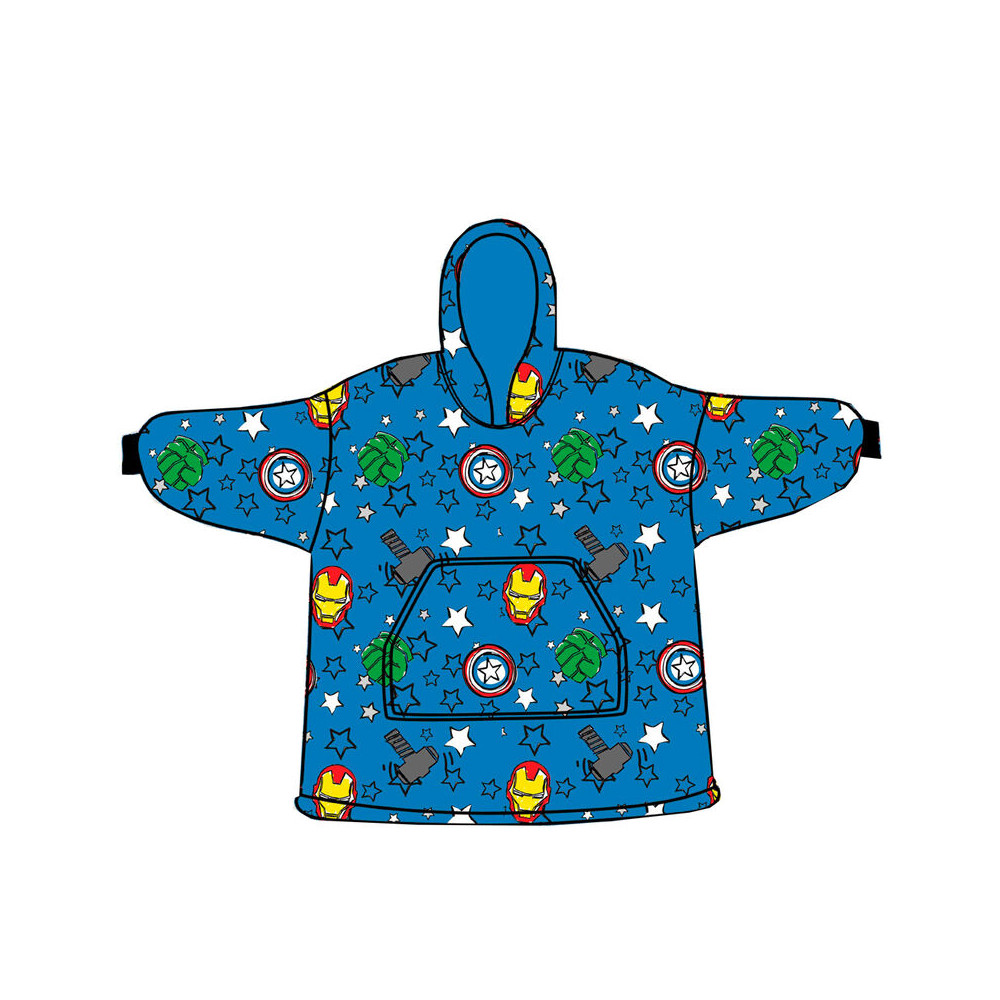 Bata sudadera oversize Los Vengadores Avengers Marvel coral infantil