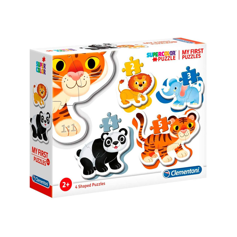 Puzzle My First Puzzle Wild Animals 3-6-9-12pzs