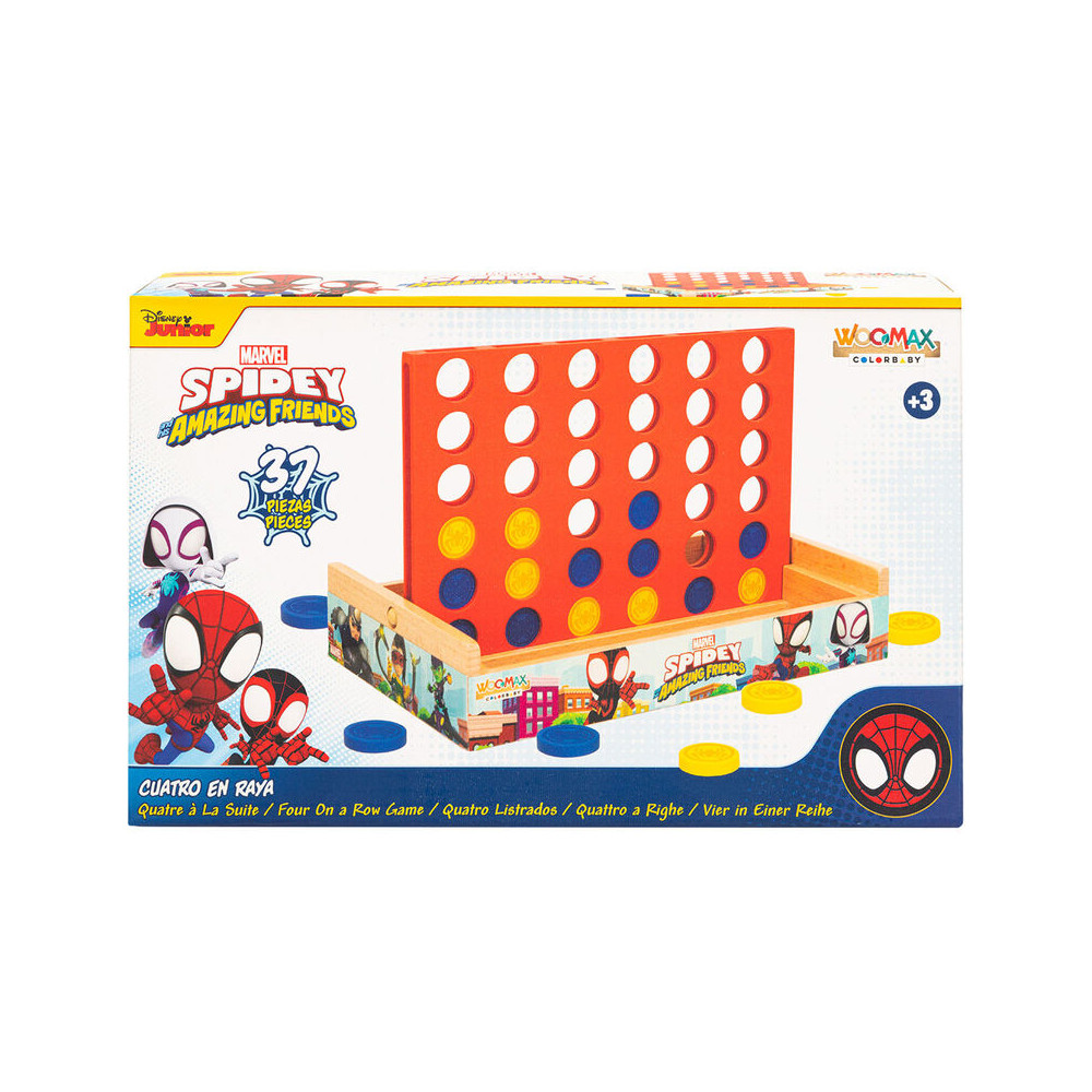 Juego Cuatro en Raya madera Spidey Marvel