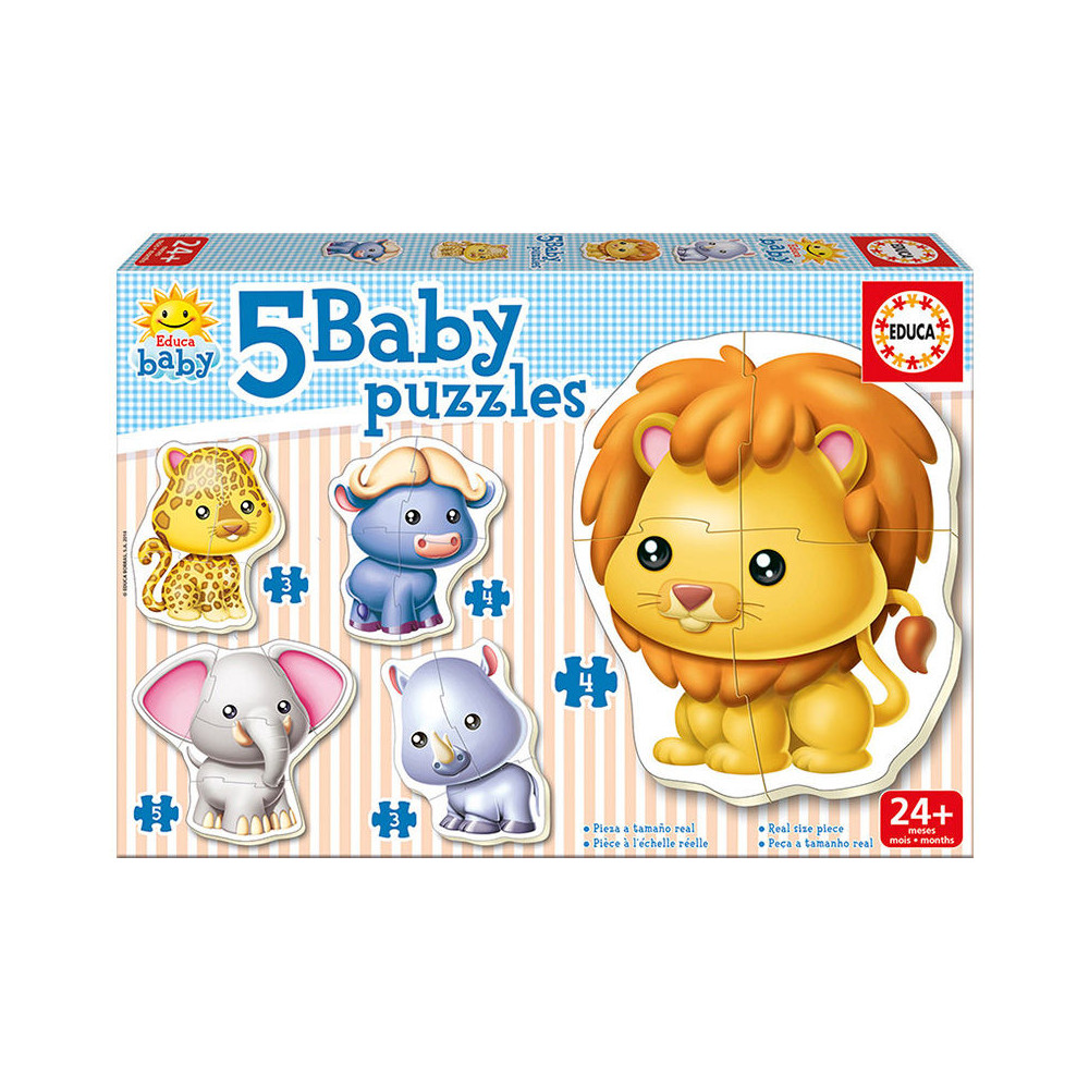 Puzzle Animales Salvajes 2-5pzs