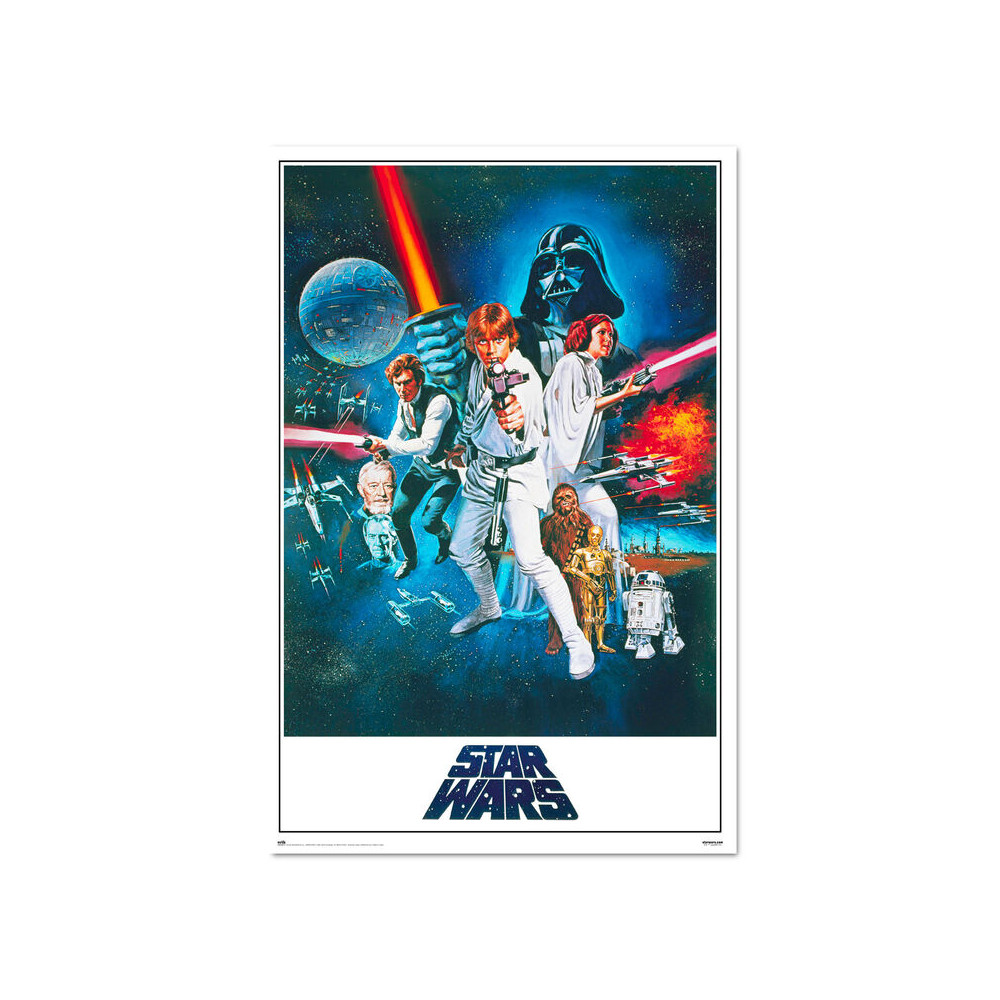 Poster Una Nueva Esperanza Episodio IV Star Wars
