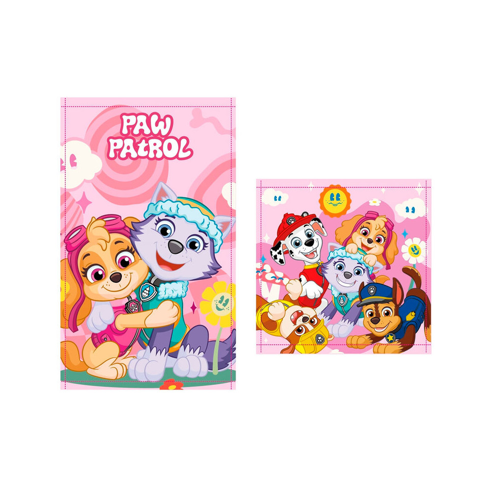 Set 2 toallas baño Patrulla Canina Paw Patrol algodon