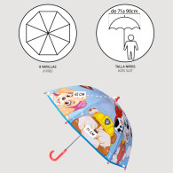Paraguas manual burbuja Patrulla Canina Paw Patrol 45cm