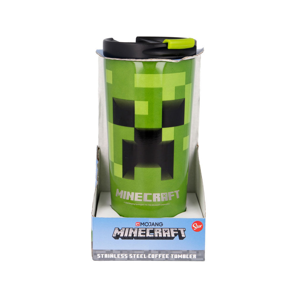 Vaso termo acero inoxidable Minecraft 425ml
