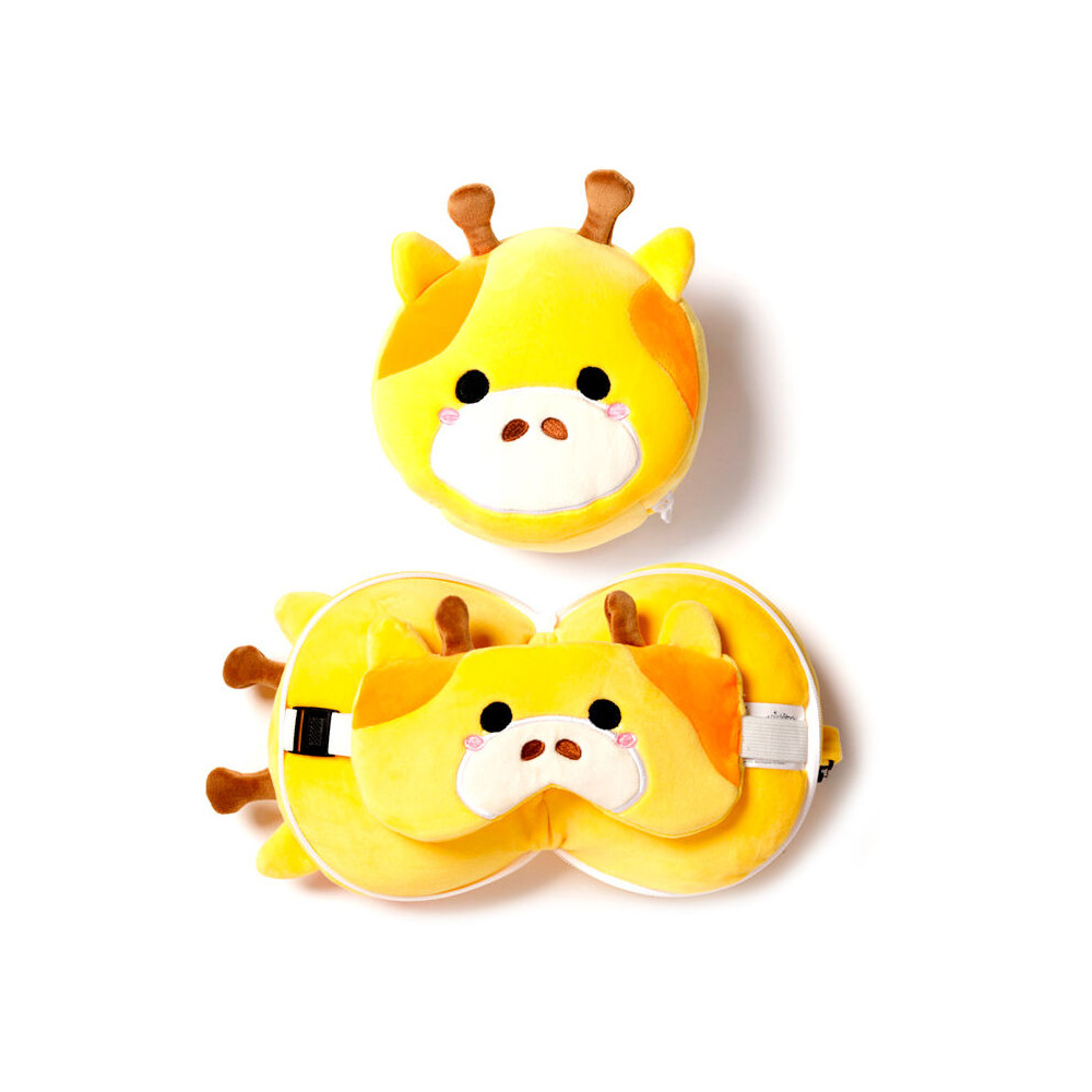 Almohada viaje antifaz Jirafa Relaxeazzz