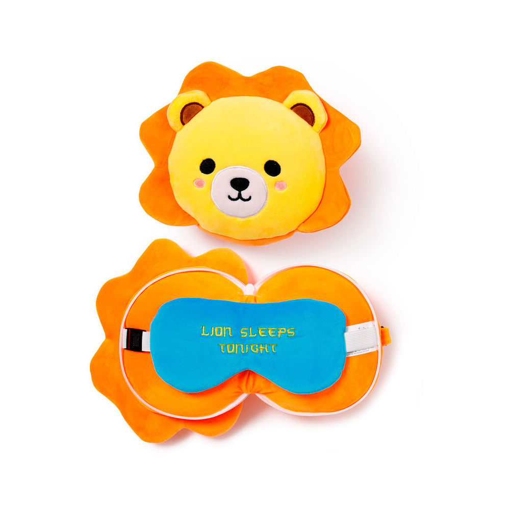 Almohada viaje antifaz Leon Adoramals Relaxeazzz