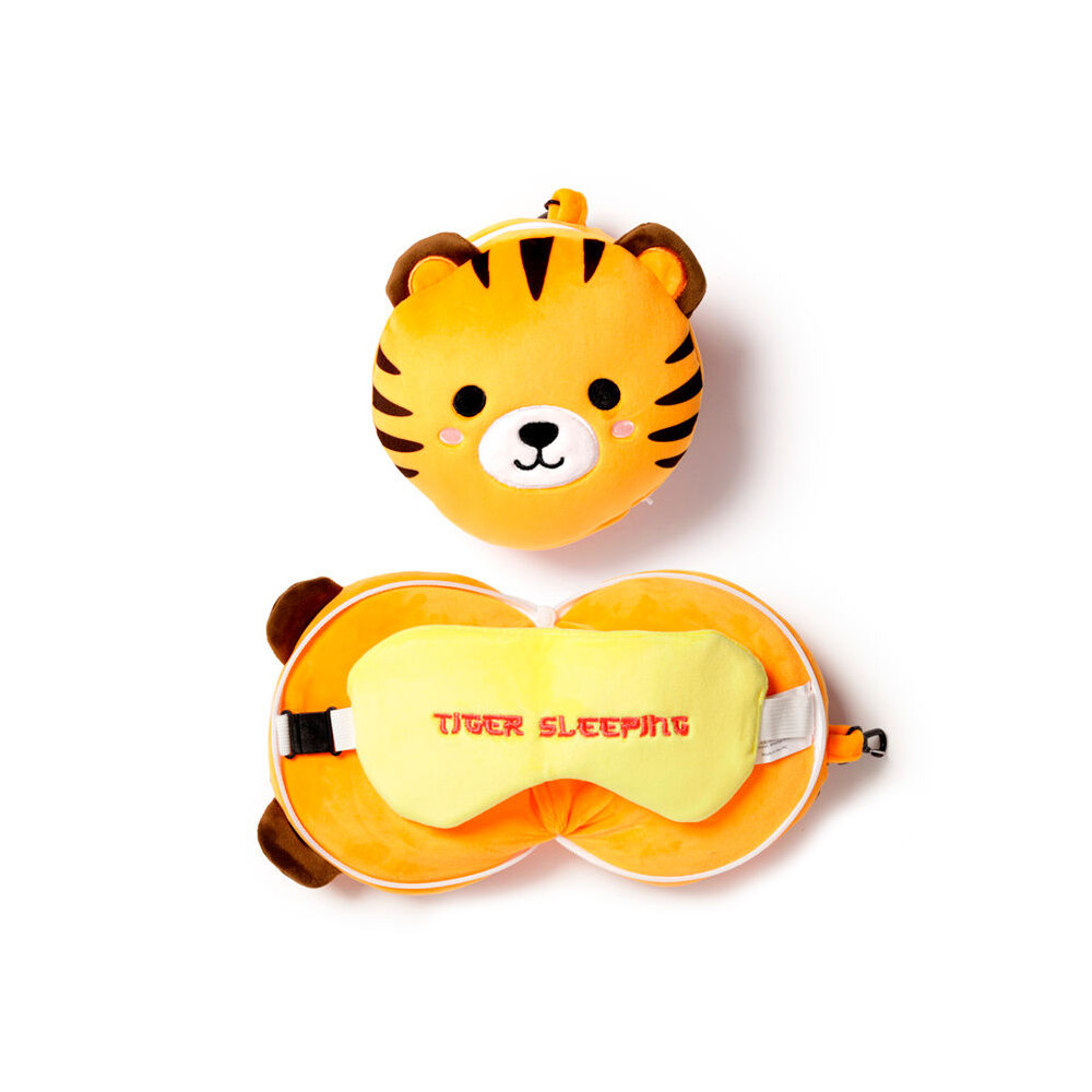 Almohada viaje antifaz Tigre Adoramals Relaxeazzz