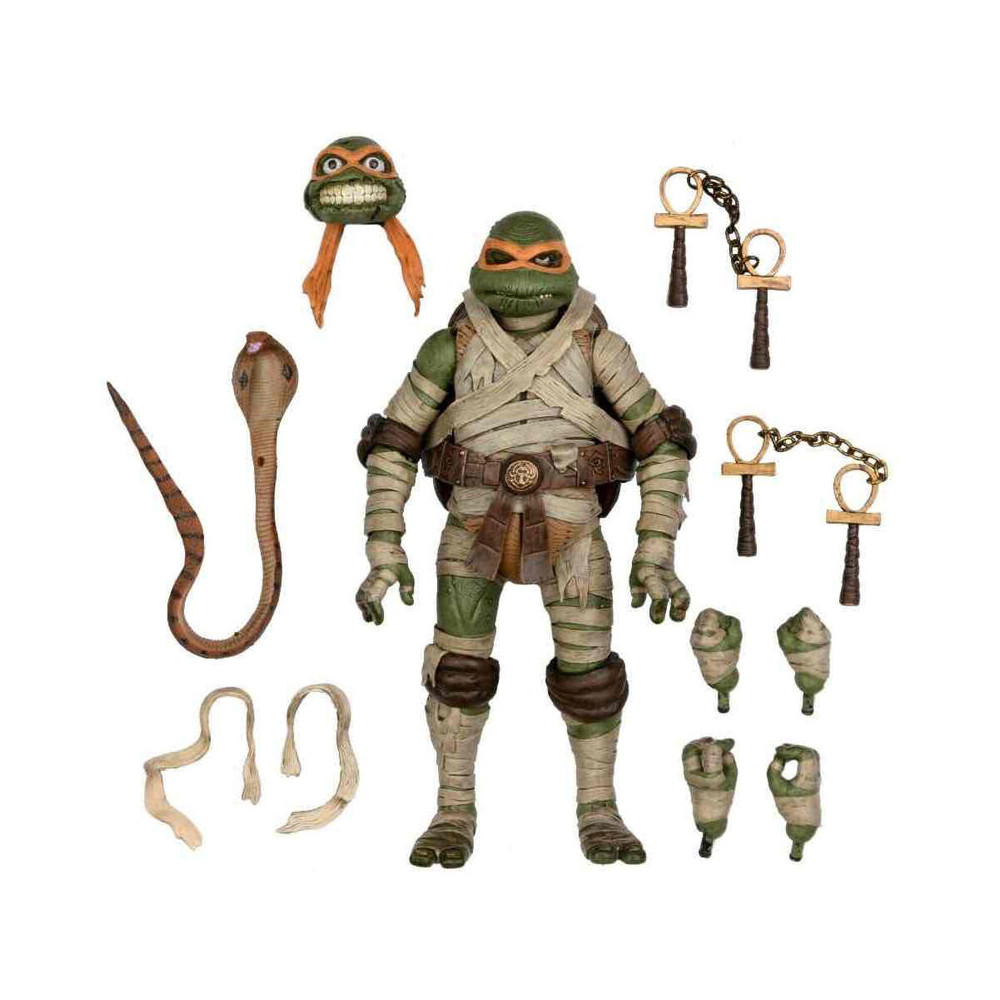 Figura Ultimate Michelangelo as the Mummy Las tortugas Ninja 18cm