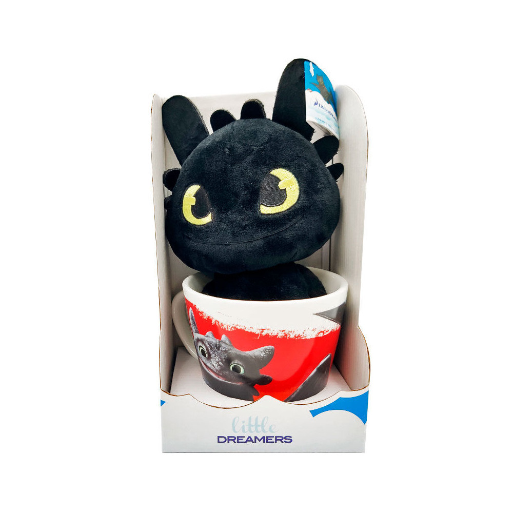 Taza + Peluche Como Entrenar a tu Dragon 18cm