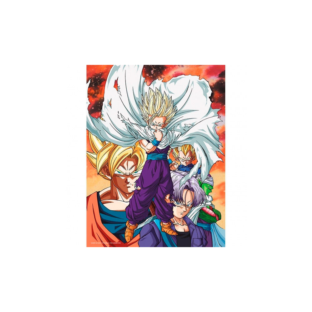 Poster cristal Heroes vs Cell Dragon Ball Z