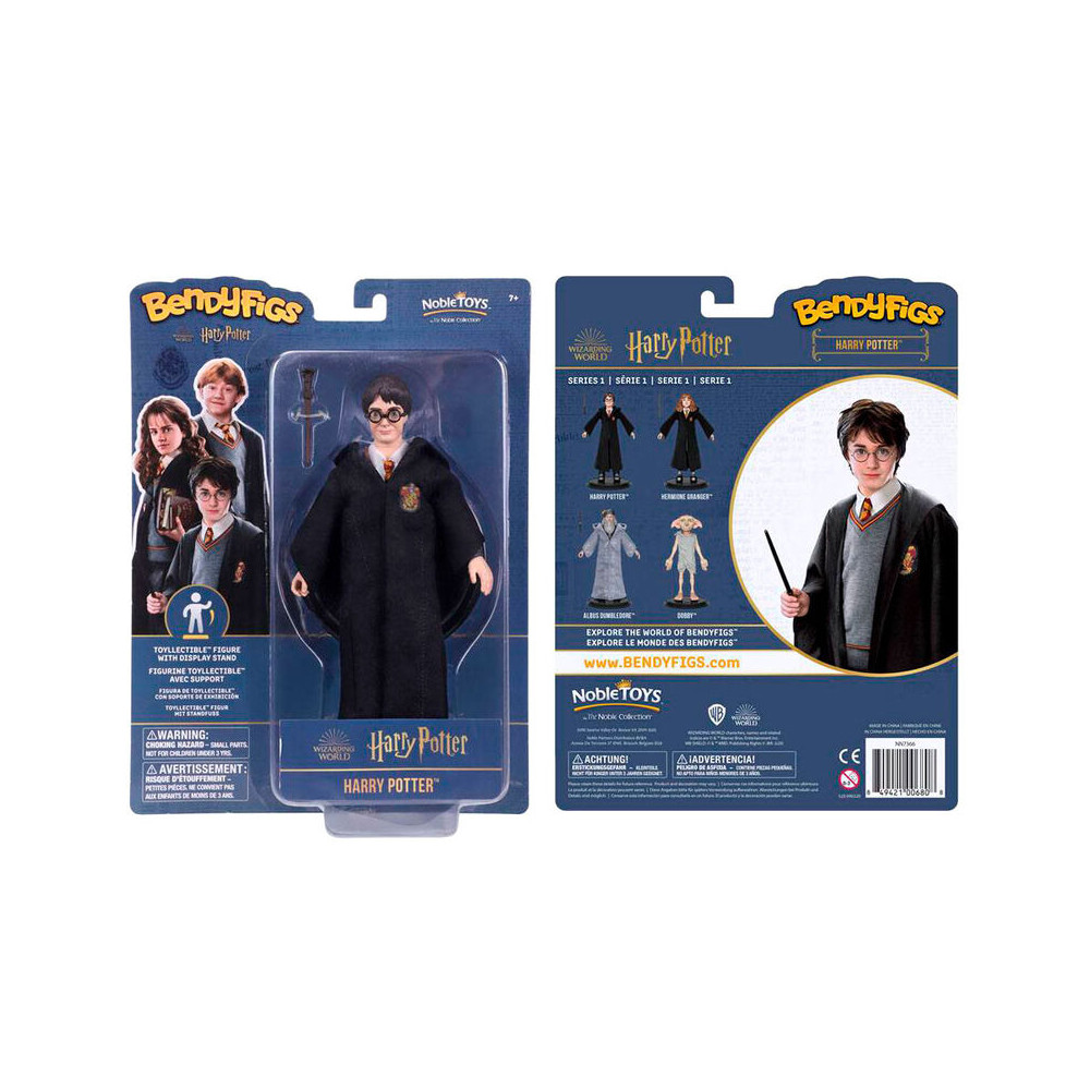 Figura Maleable Bendyfigs Harry con varita Harry Potter 19cm