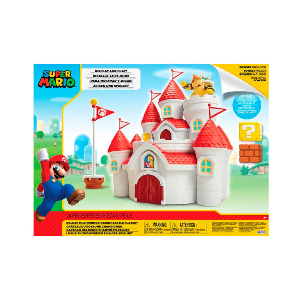 Playset Mushroom Kingdom Castle Mario Bros Nintendo