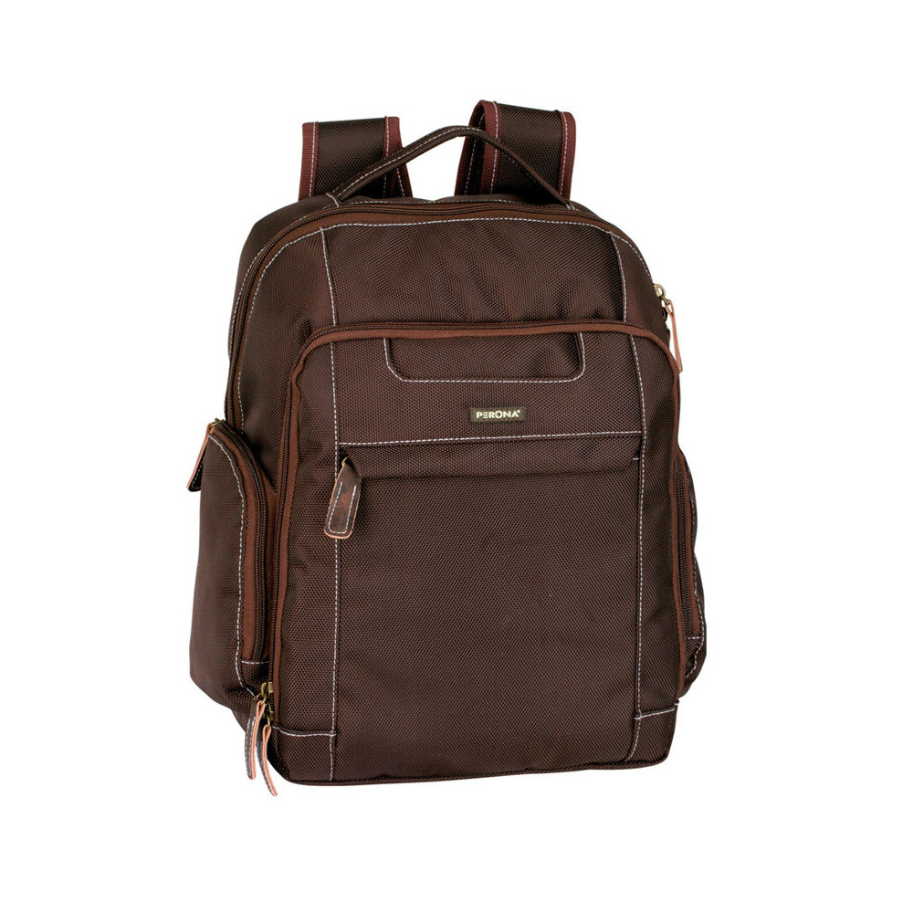 Mochila ordenador Perona Business 36cm marron