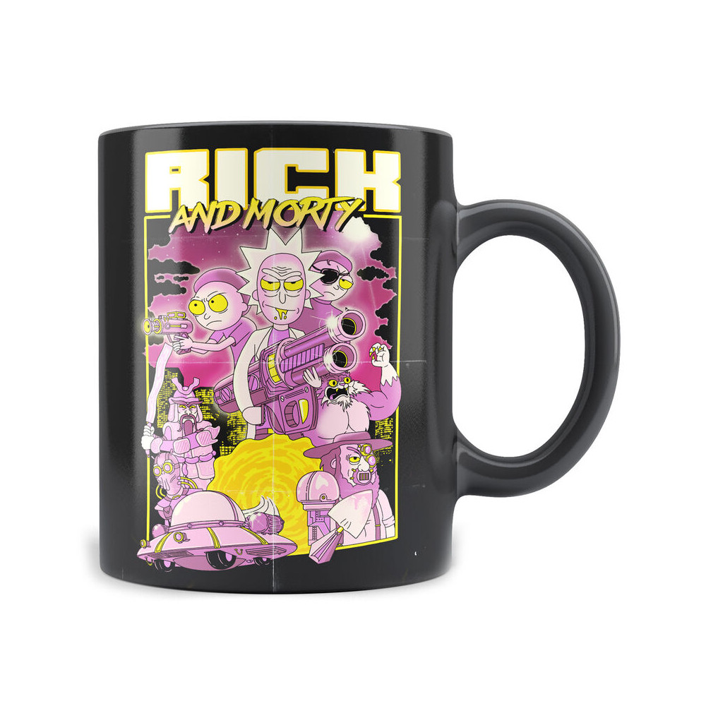 Taza Retro Poster Rick and Morty