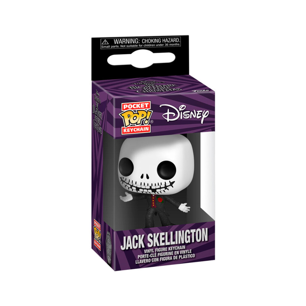Llavero Pocket POP Disney Pesadilla Antes de Navidad 30th Anniversary Jack Skellington