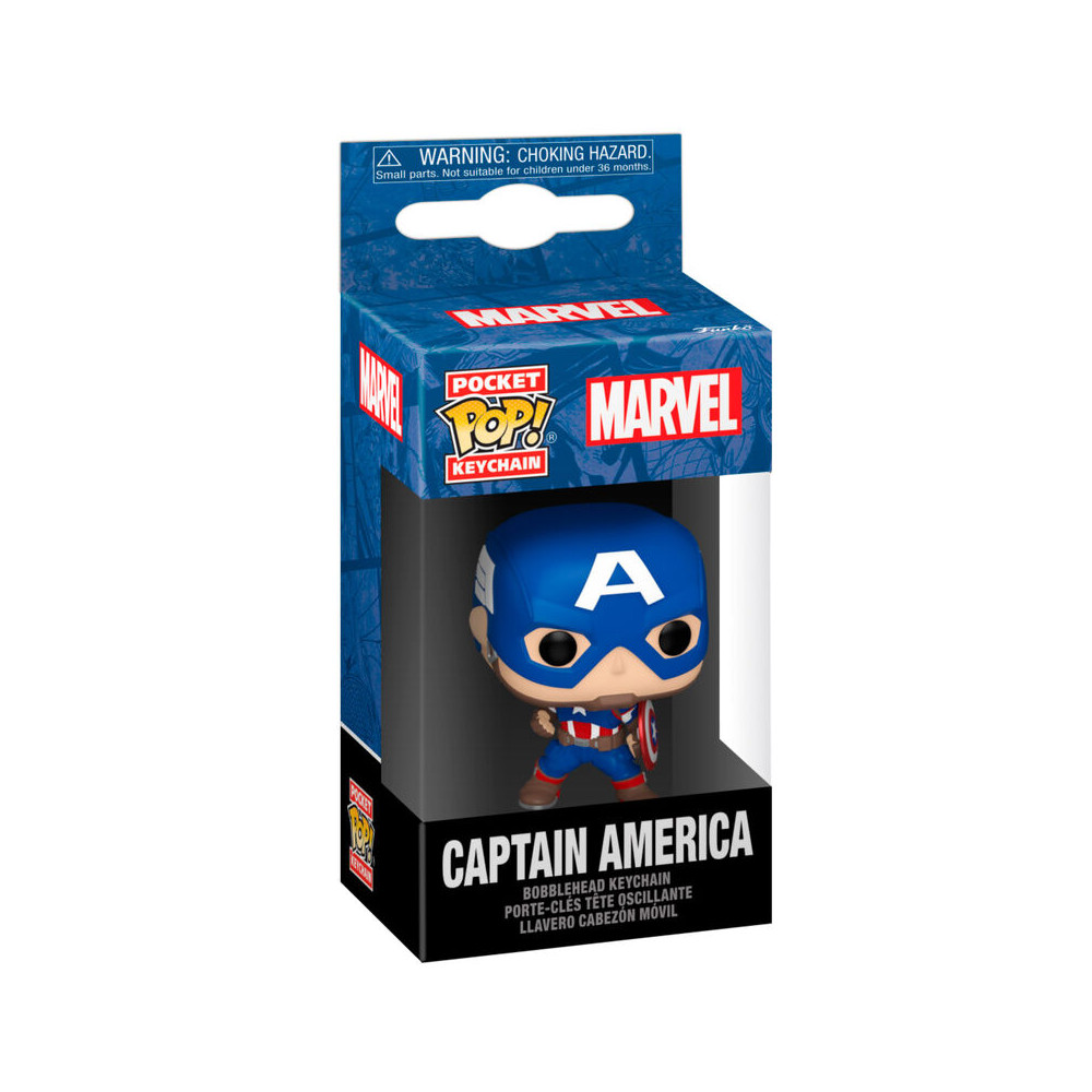 Llavero Pocket POP Marvel Capitan America Classics