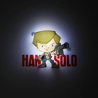 Lampara 3D Light FX mini Hans Solo Star Wars