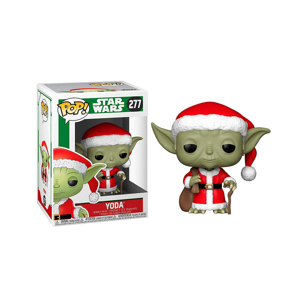 Figura POP Star Wars Holiday Santa Yoda