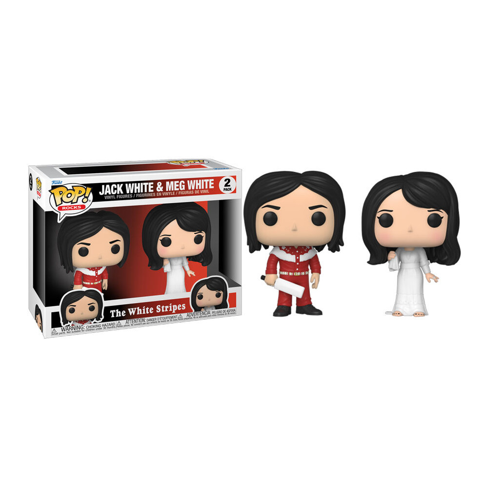 Blister 2 figuras POP The White Stripes Jack White and Meg White