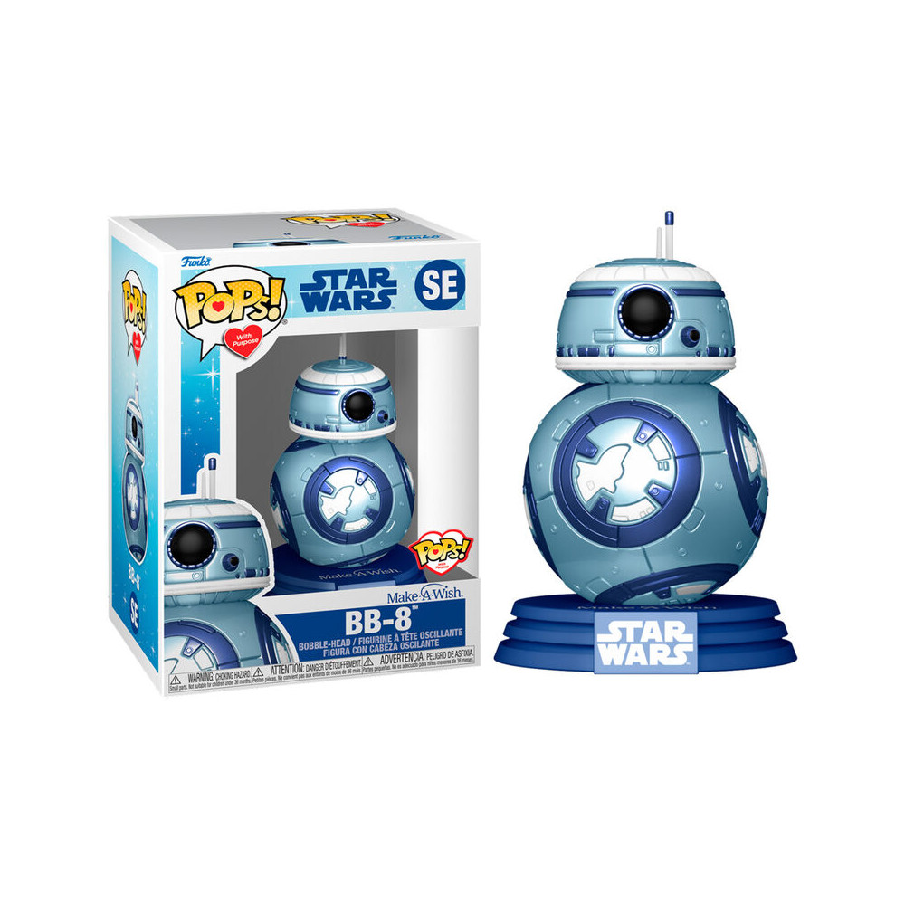 Figura POP Star Wars Make a Wish BB-8 Metallic