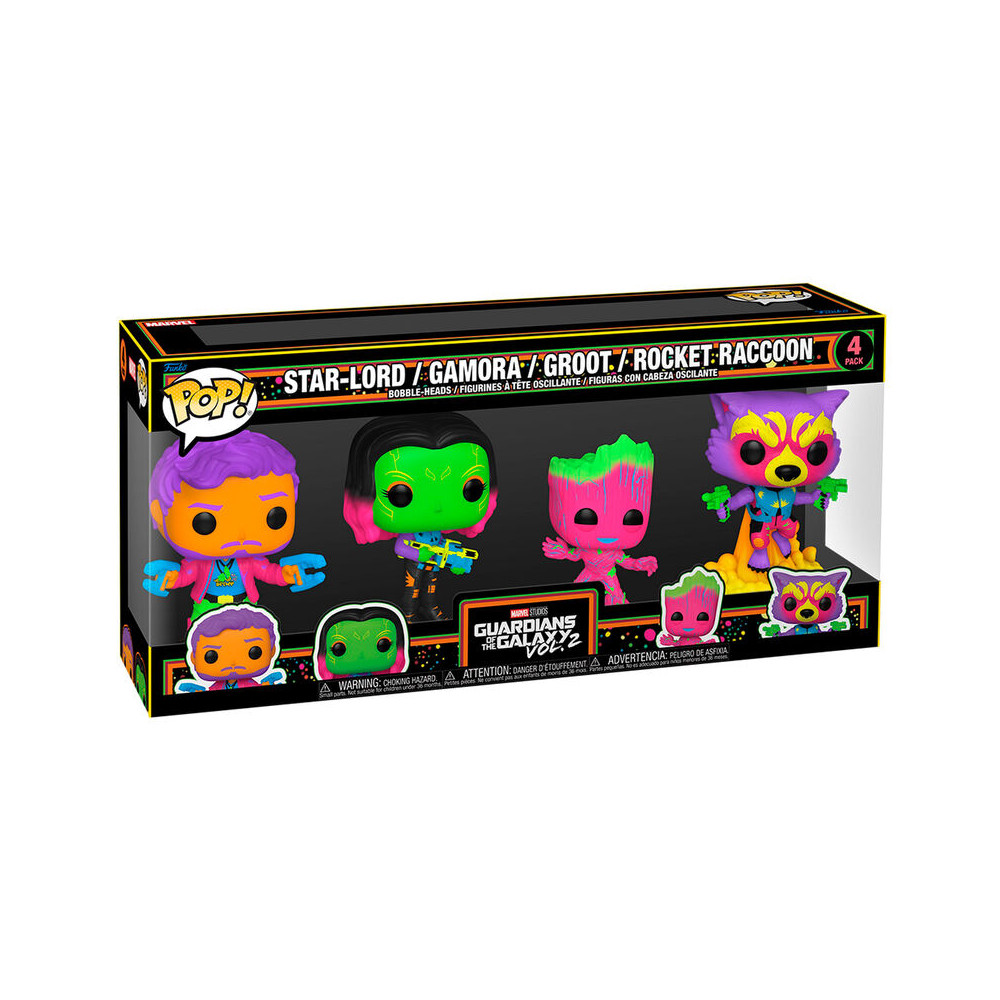 Blister 4 figuras POP Marvel Guardianes de la Galaxia 2 Exclusive