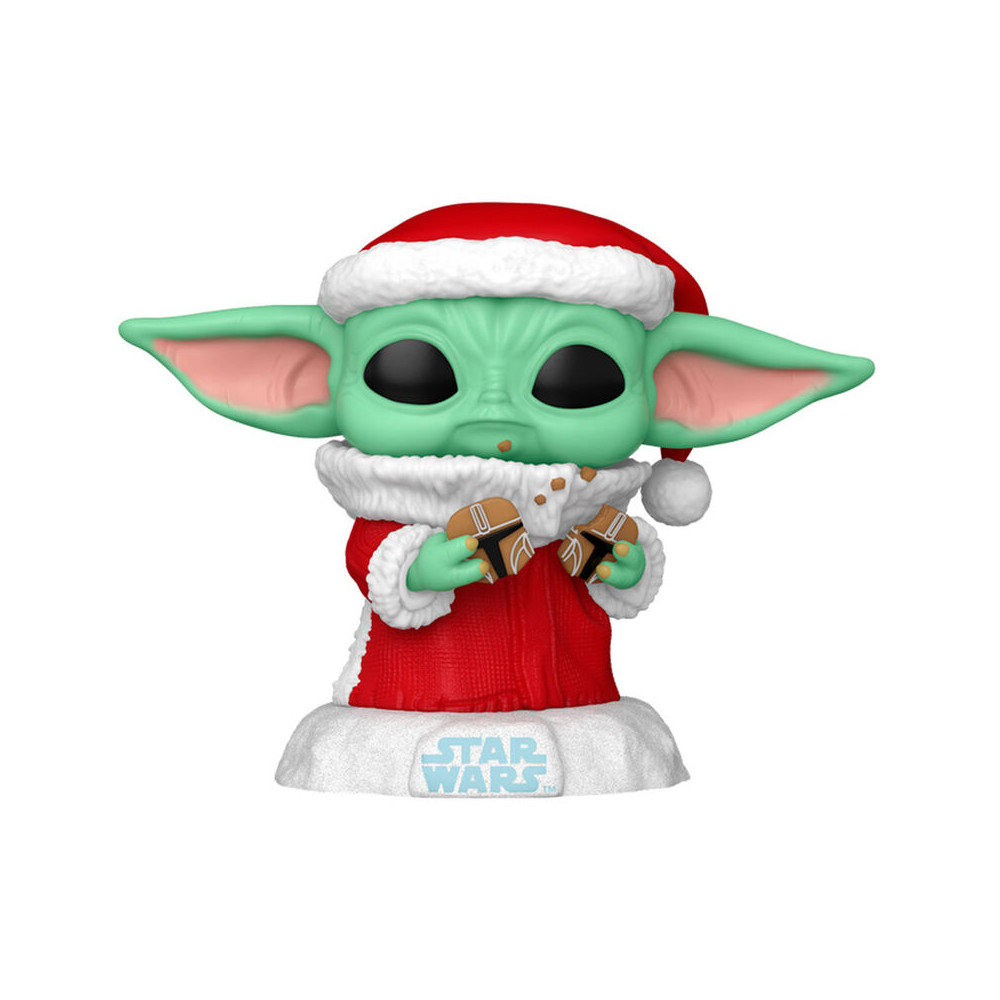 Figura POP Star Wars Grogu with Christmas Cookie