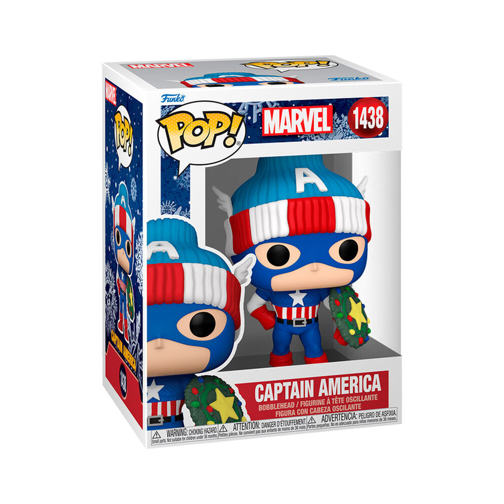 Figura POP Marvel Capitan America Holiday
